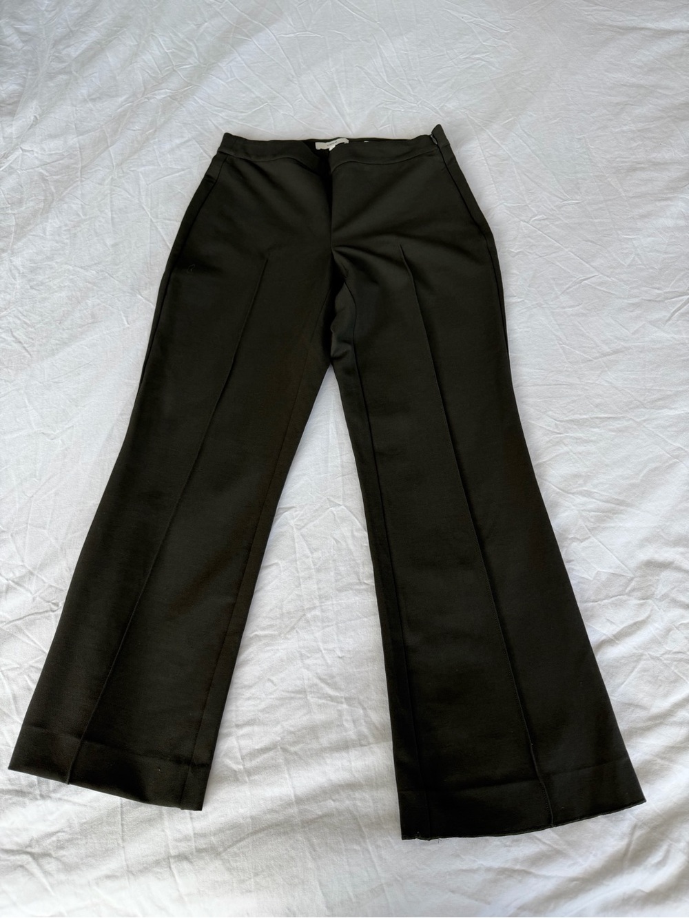 Vince Dark Hunter Green Stretchy Dress Pants - Picture 4 of 5
